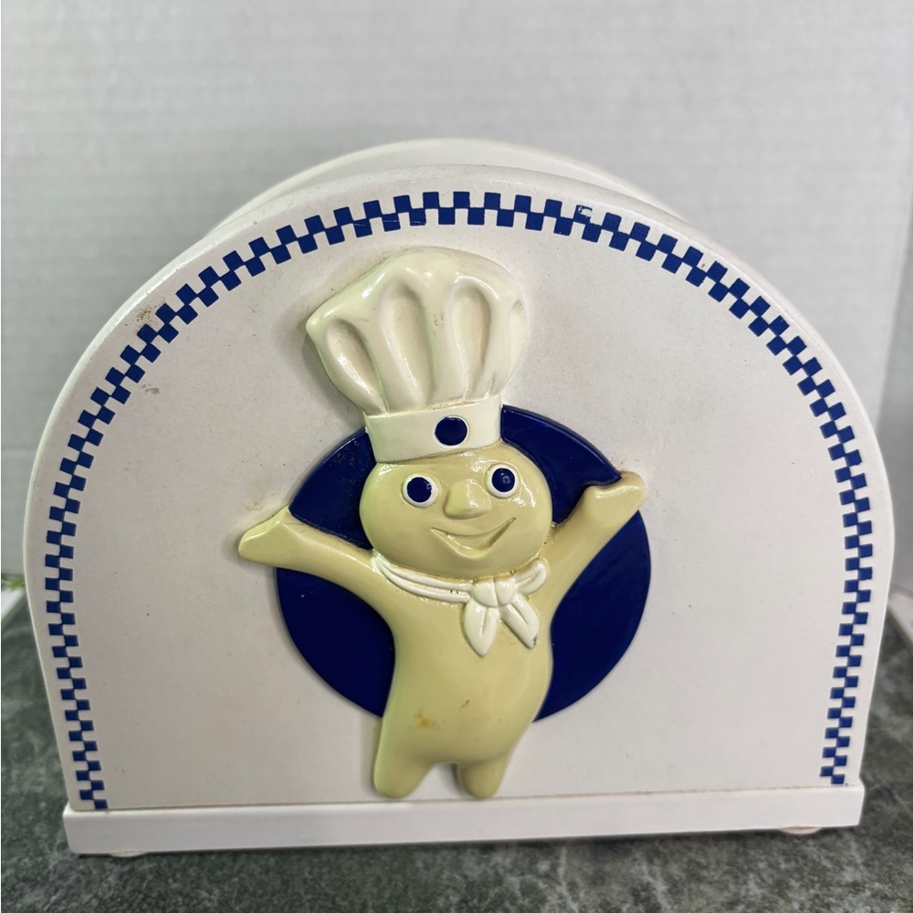 Vintage Y2K Pillsbury Doughboy Collectible Napkin Holder Breakfast Merch